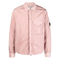 Cp Company 095A Chrome-R Full Zip Overshirt Misty Rose with Certilogo