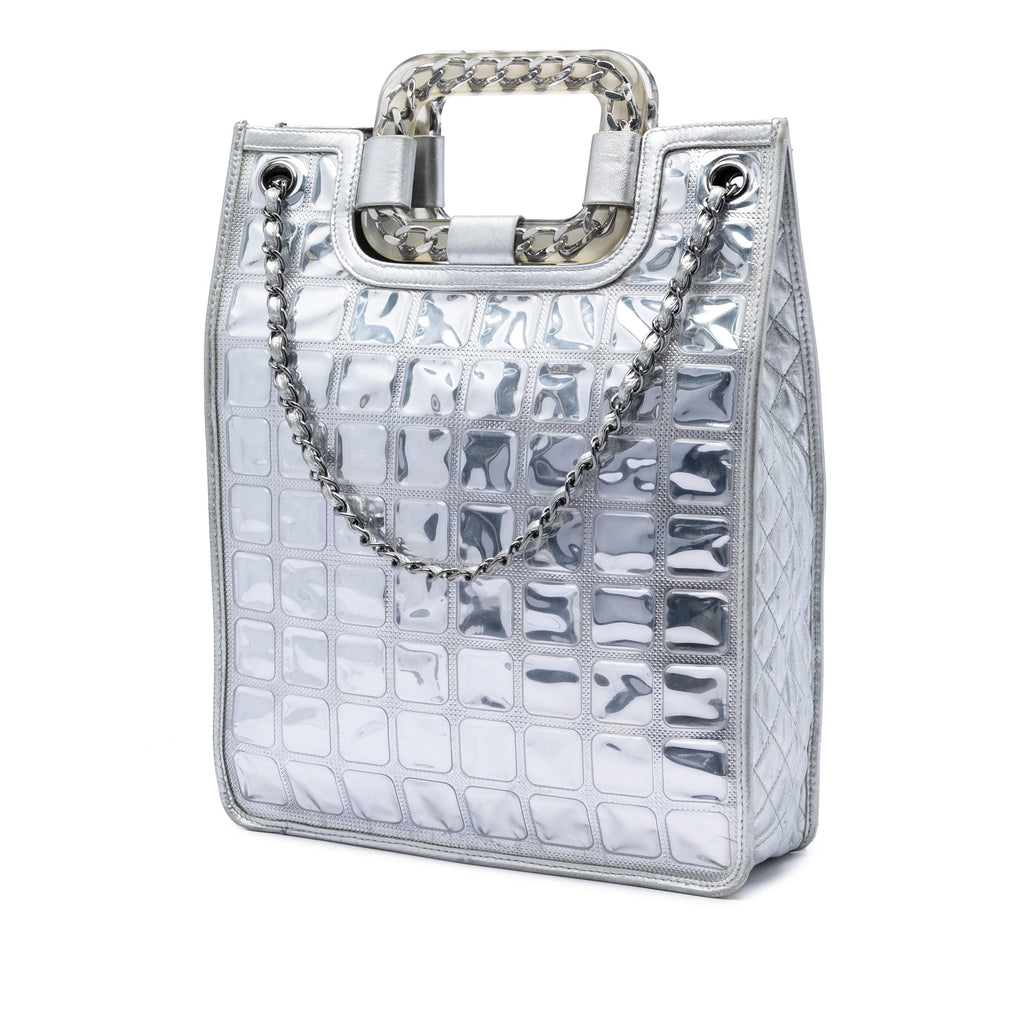 Chanel CC Vinyl Ice Cube Shopper Cabas