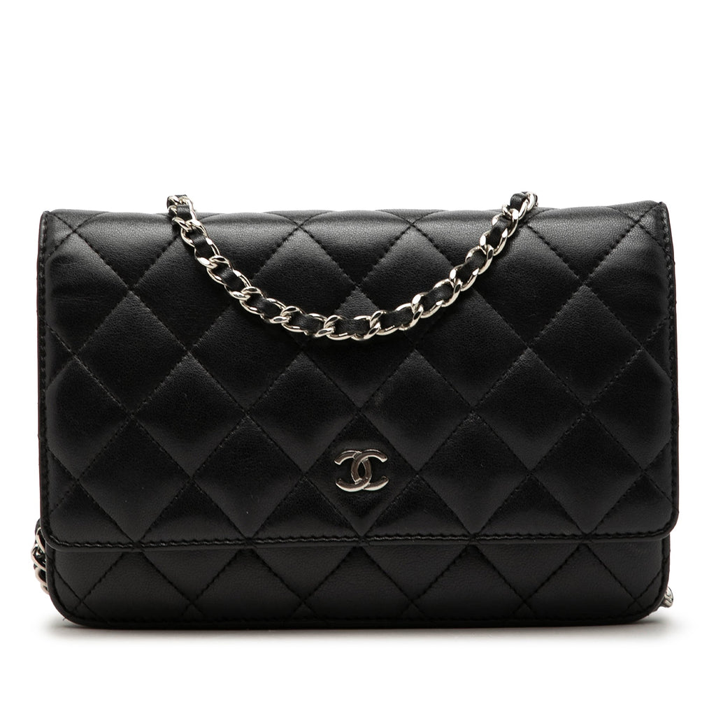 Chanel CC Matelassé Cuir d’agneau Wallet on Chain