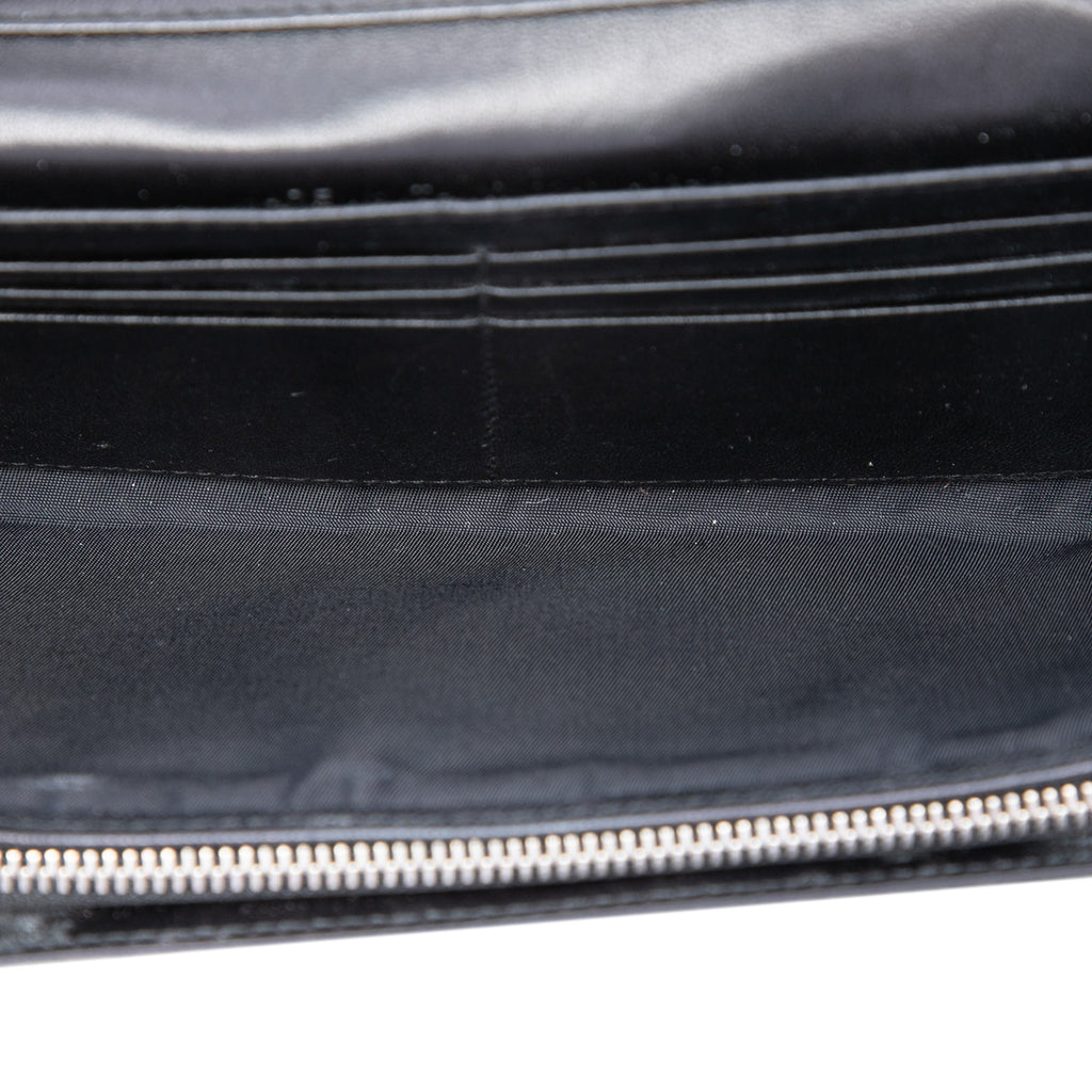 Dior Cuir verni Cannage Lady Dior Wallet on Chain
