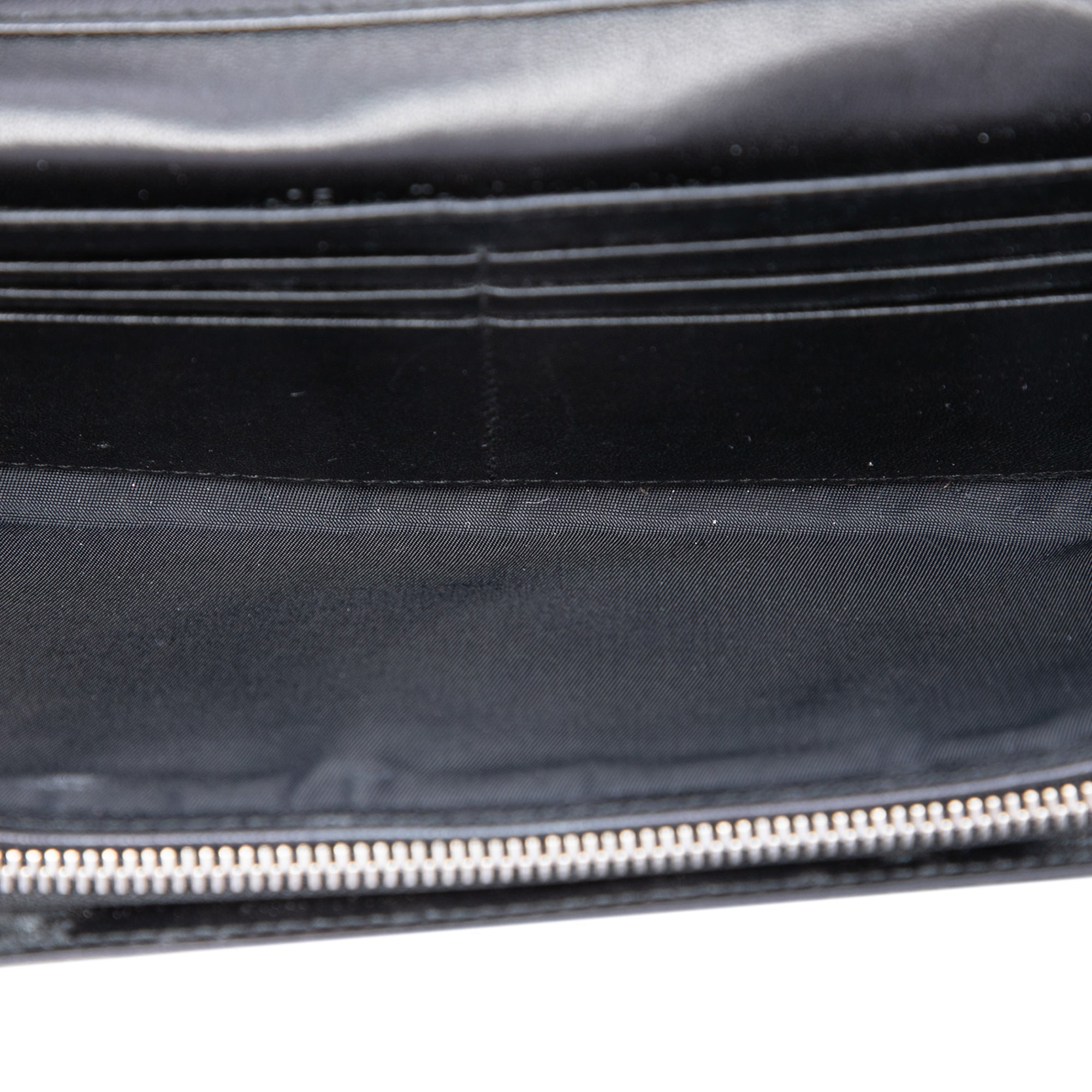 Dior Cuir verni Cannage Lady Dior Wallet on Chain
