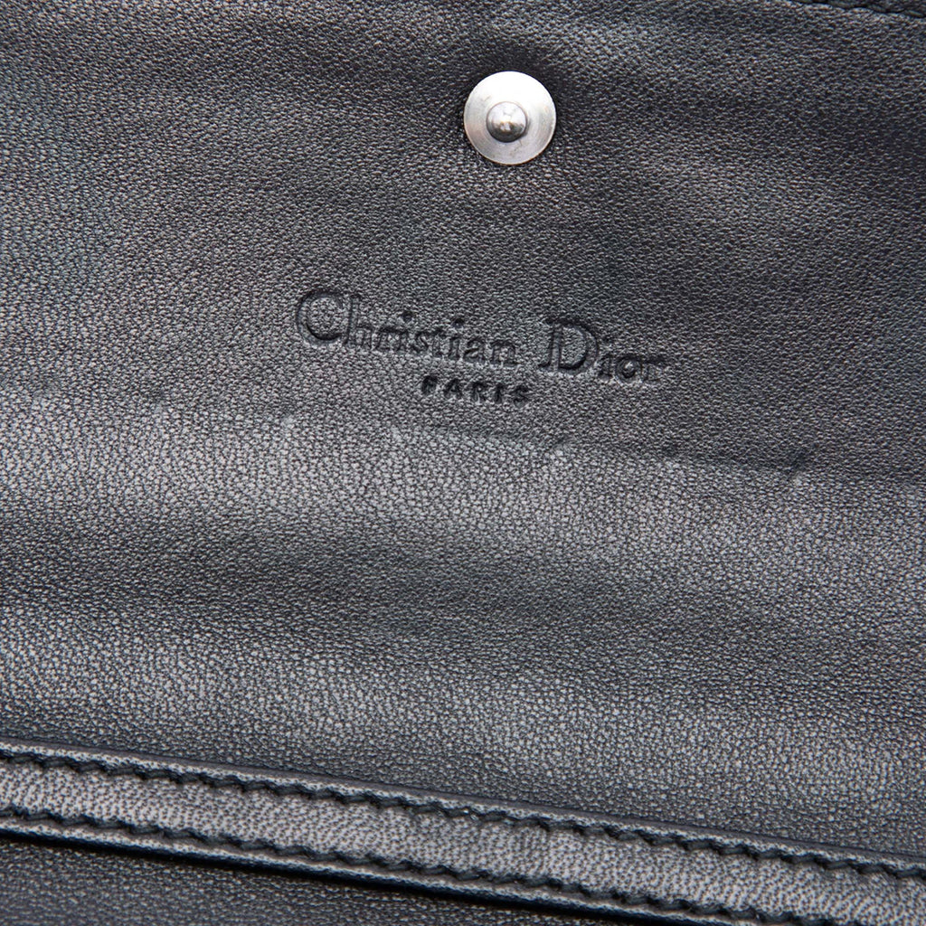 Dior Cuir verni Cannage Lady Dior Wallet on Chain