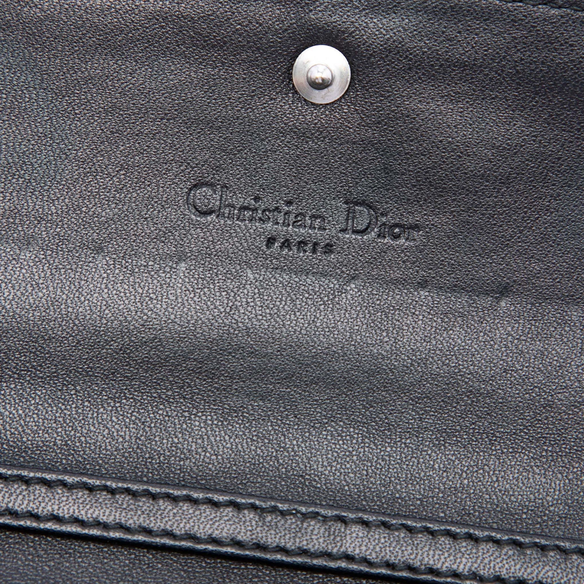 Dior Cuir verni Cannage Lady Dior Wallet on Chain
