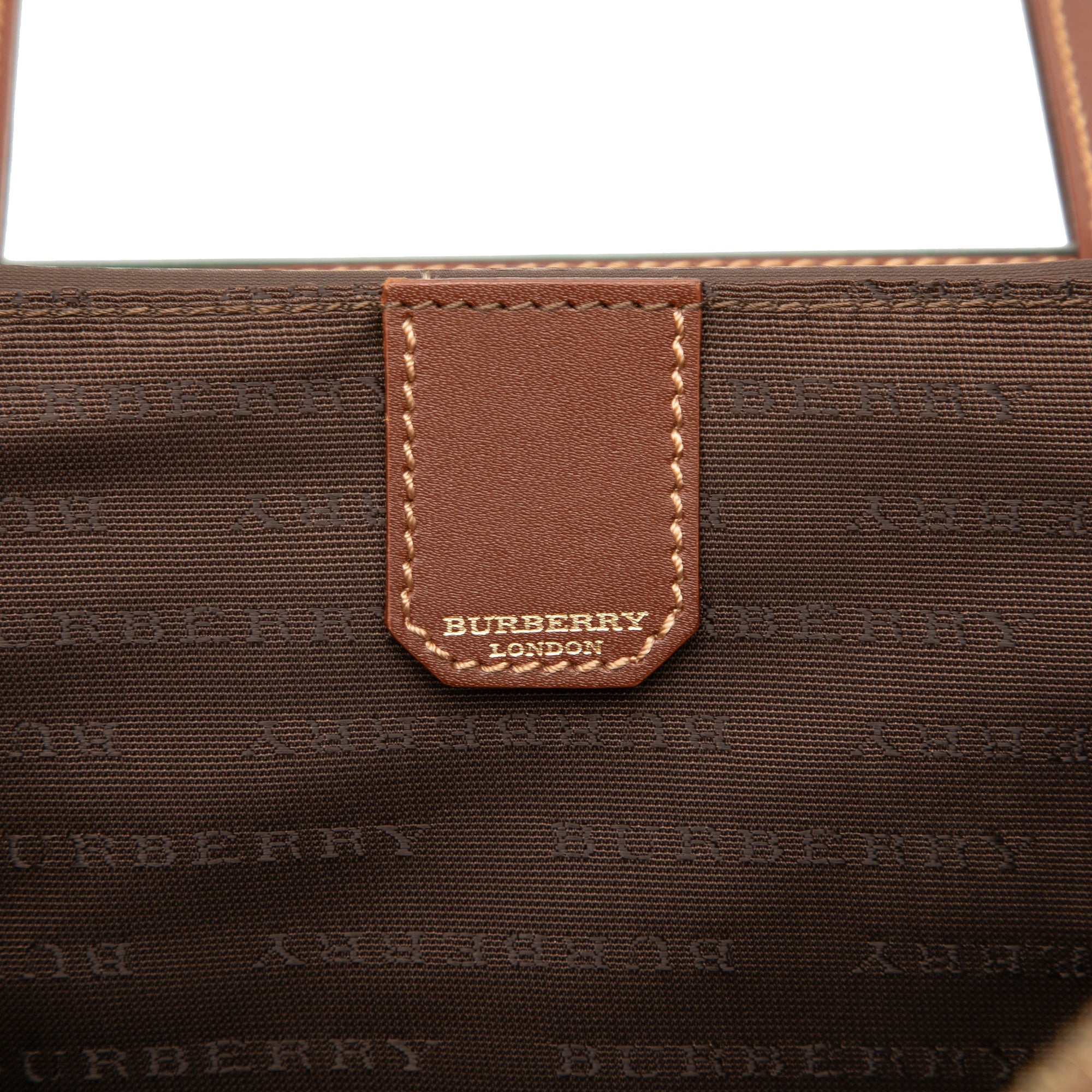 Burberry Haymarket Check Coated Toile Vanity