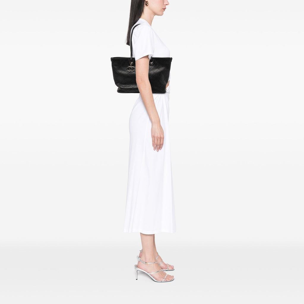 Chanel CC Caviar Wild Stitch On the Road Cabas