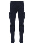 Cp Company 058A Stretch Satin Lens Cargo Pants In Navy