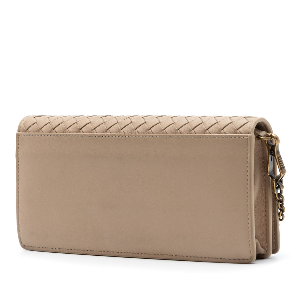 Bottega Veneta Nappa Intrecciato Wallet on Chain