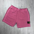 Stone Island Dyed Jersey Shorts - Oleander