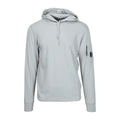 Cp Company 033A Light Fleece Lens Overhead Hoodie In Drizzle Grey