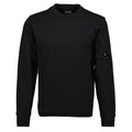 Cp Company Diagonal Raised Cotton Lens Sweatshirt in Black
