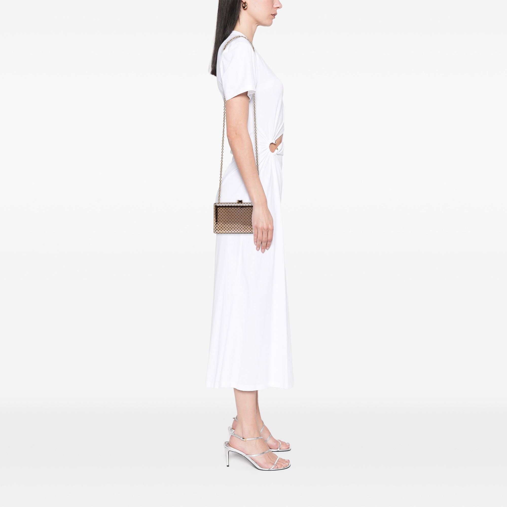 Stella McCartney perforé Metal Pochette avec chaîne