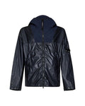 Cp Company Cs II Hooded Lens Jacket In Navy with Certilogo