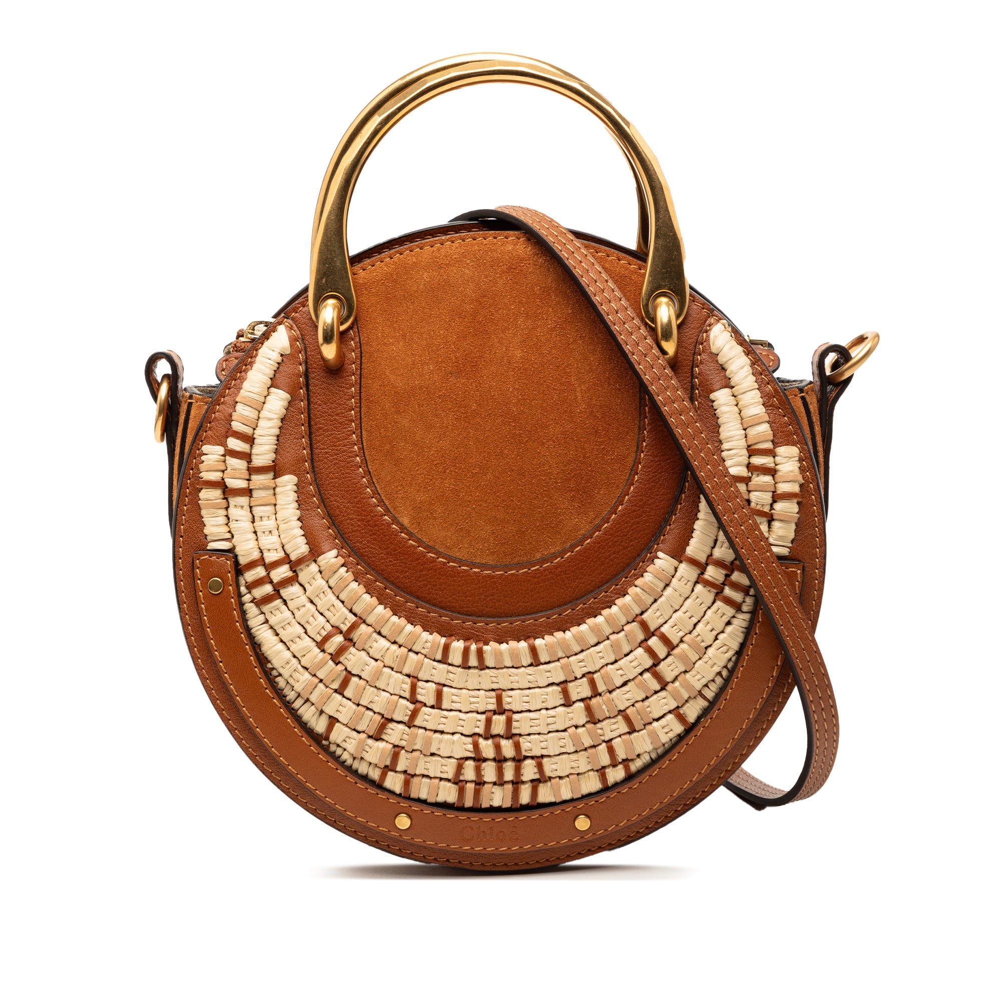 Chloé Small Daim et Raffia Pixie Sac