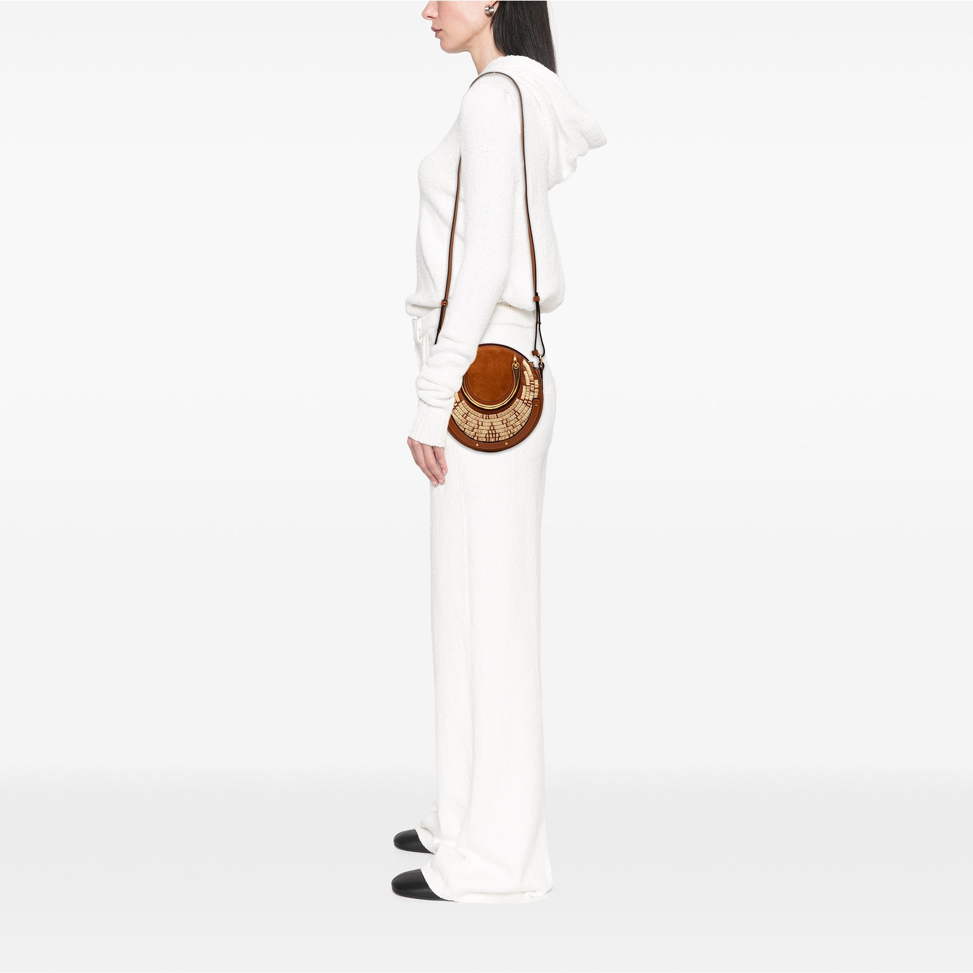 Chloé Small Daim et Raffia Pixie Sac