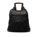 Dolce & Gabbana Woven Cuir Net Handle Sac