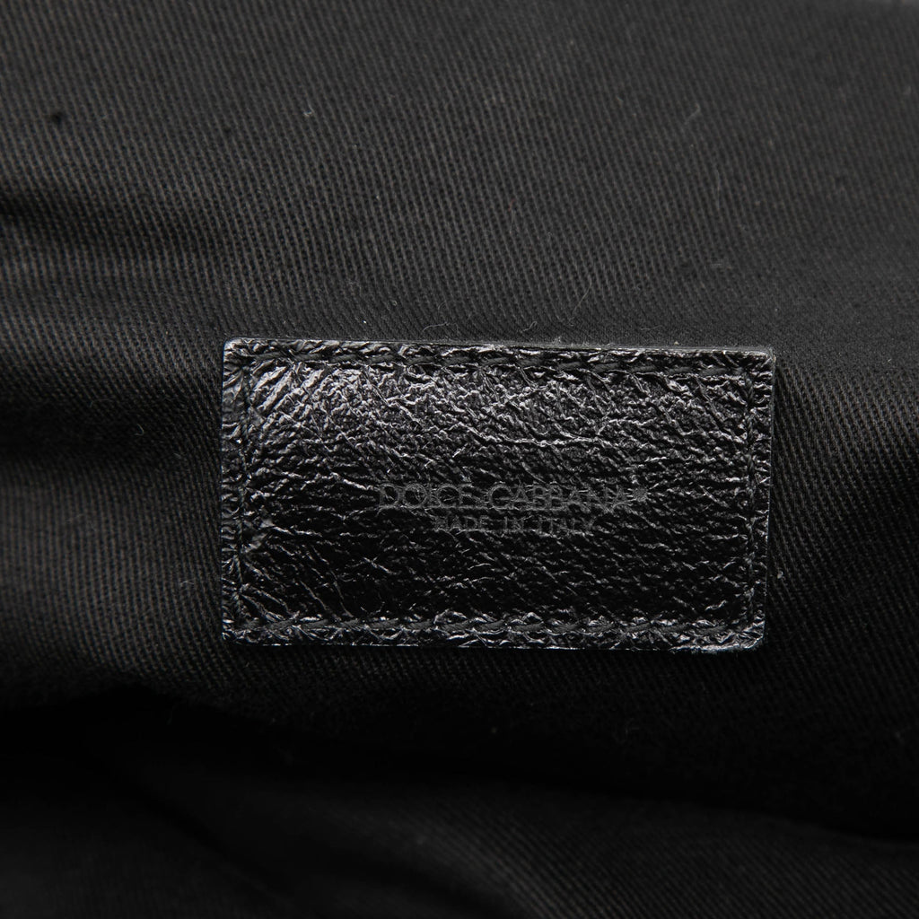 Dolce & Gabbana Woven Cuir Net Handle Sac