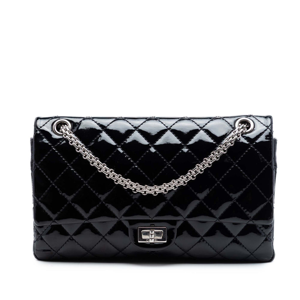 Chanel Matelassé Cuir verni Reissue 2.55 Double rabat 226