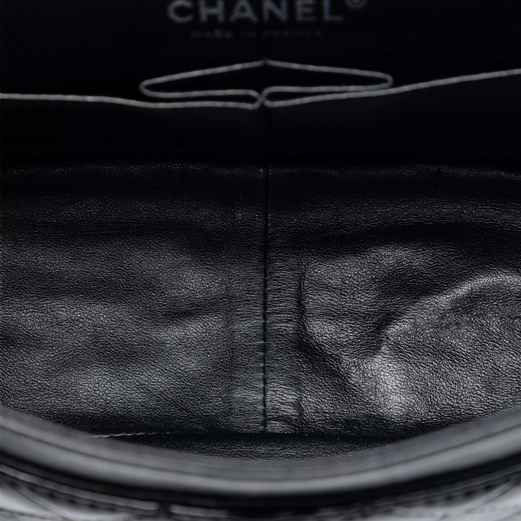 Chanel Matelassé Cuir verni Reissue 2.55 Double rabat 226