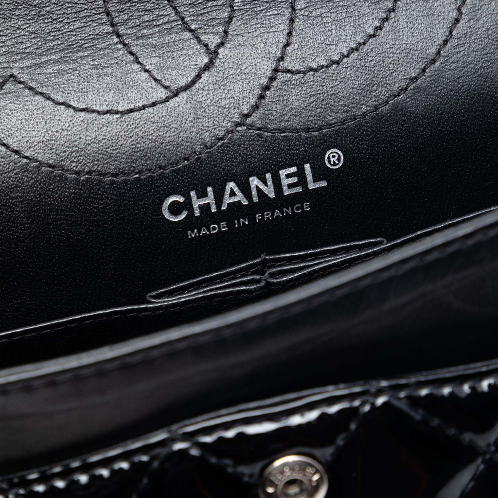 Chanel Matelassé Cuir verni Reissue 2.55 Double rabat 226