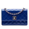 Chanel CC Matelassé Cuir verni Simple rabat