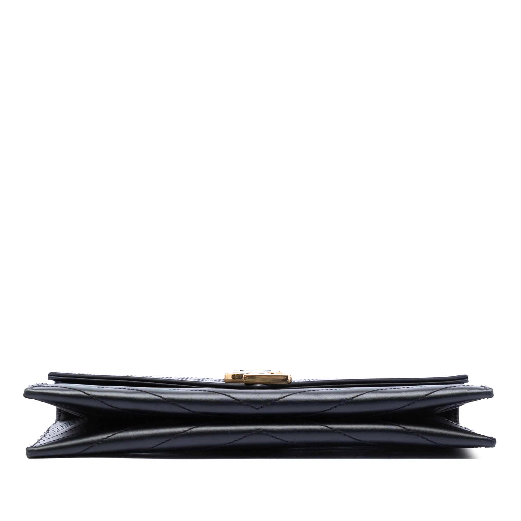 Saint Laurent Cuir d’agneau Chevron Monogram Pochette