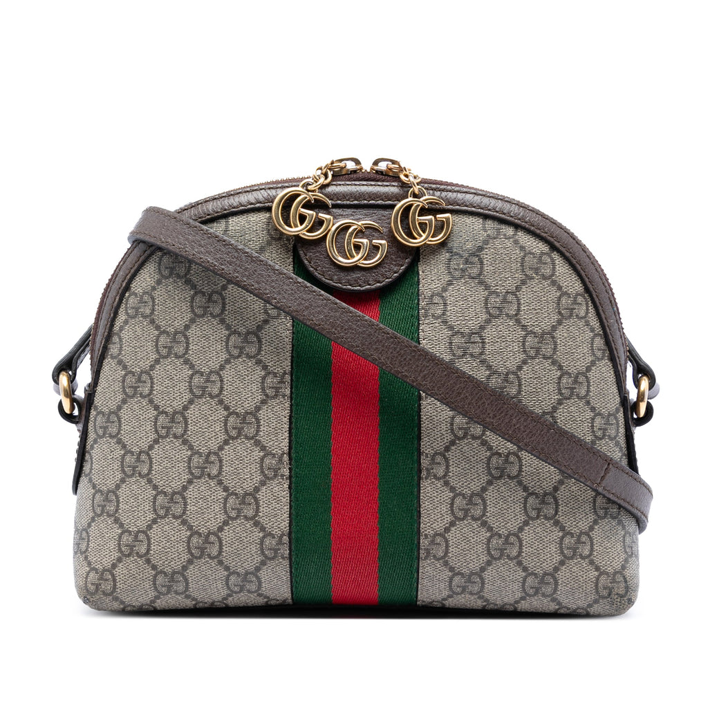 Gucci Small GG Supreme Web Ophidia Dome Sac porté croisé