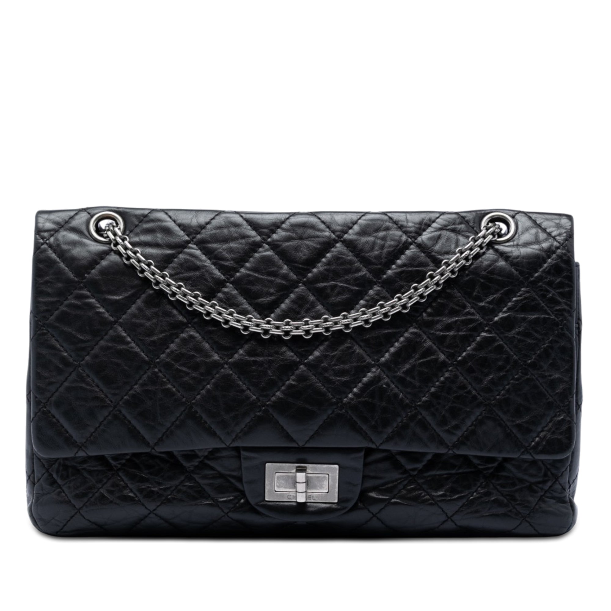 Chanel Matelassé vieilli Cuir de veau Reissue 2.55 Double rabat 227