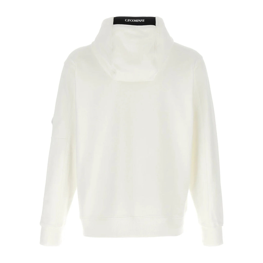 Cp Company 024A Diagonal Raised Overhead Hoodie In White