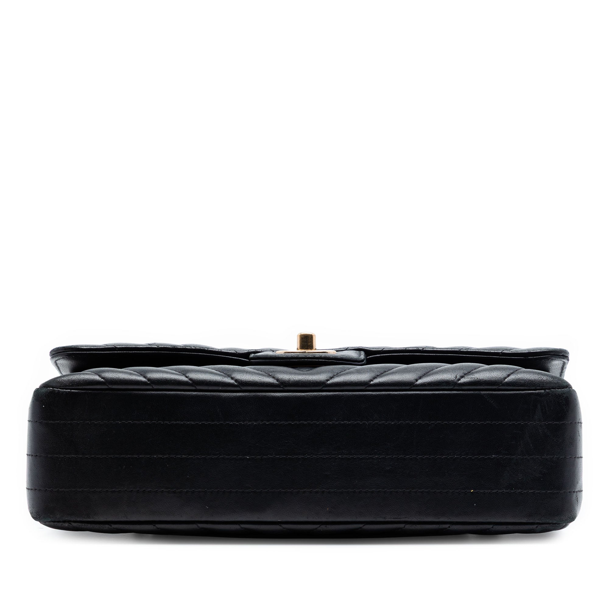 Chanel Medium Classic Chevron Cuir d’agneau Double rabat