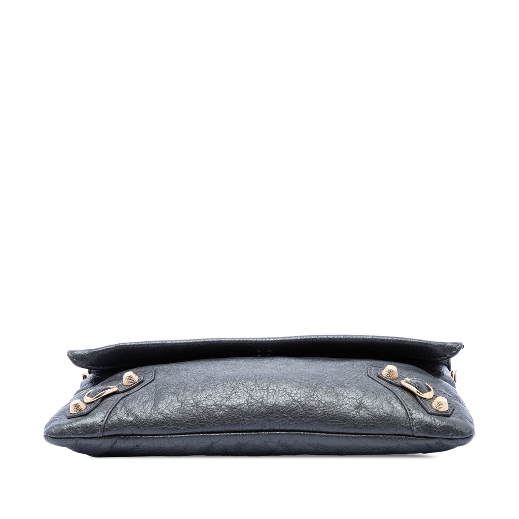 Balenciaga Cuir d’agneau Motocross Giant 12 Envelope Pochette With Strap