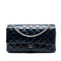 Chanel Matelassé froissé Cuir verni Reissue 2.55 Double rabat 226