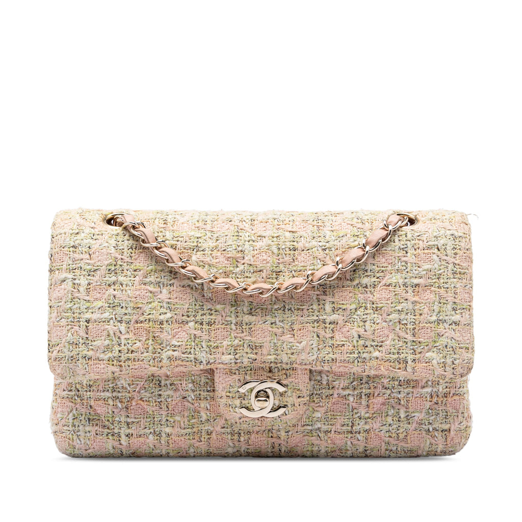 Chanel Medium Classic Tweed Double rabat