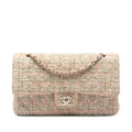 Chanel Medium Classic Tweed Double rabat