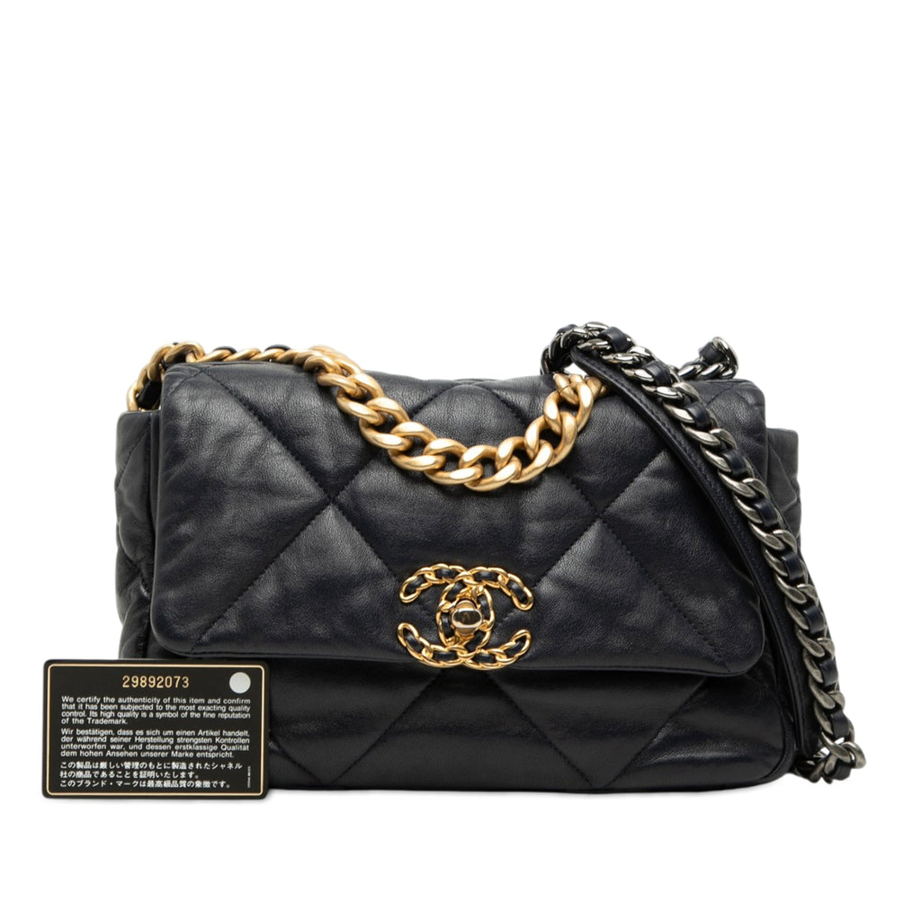 Chanel Medium Cuir d’agneau 19 à rabat
