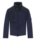 Cp Company Gd Shell Mixed Jacket In Navy