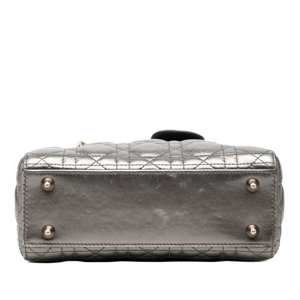 Dior Small Metallic Cuir d’agneau Cannage My ABCDior Lady Dior