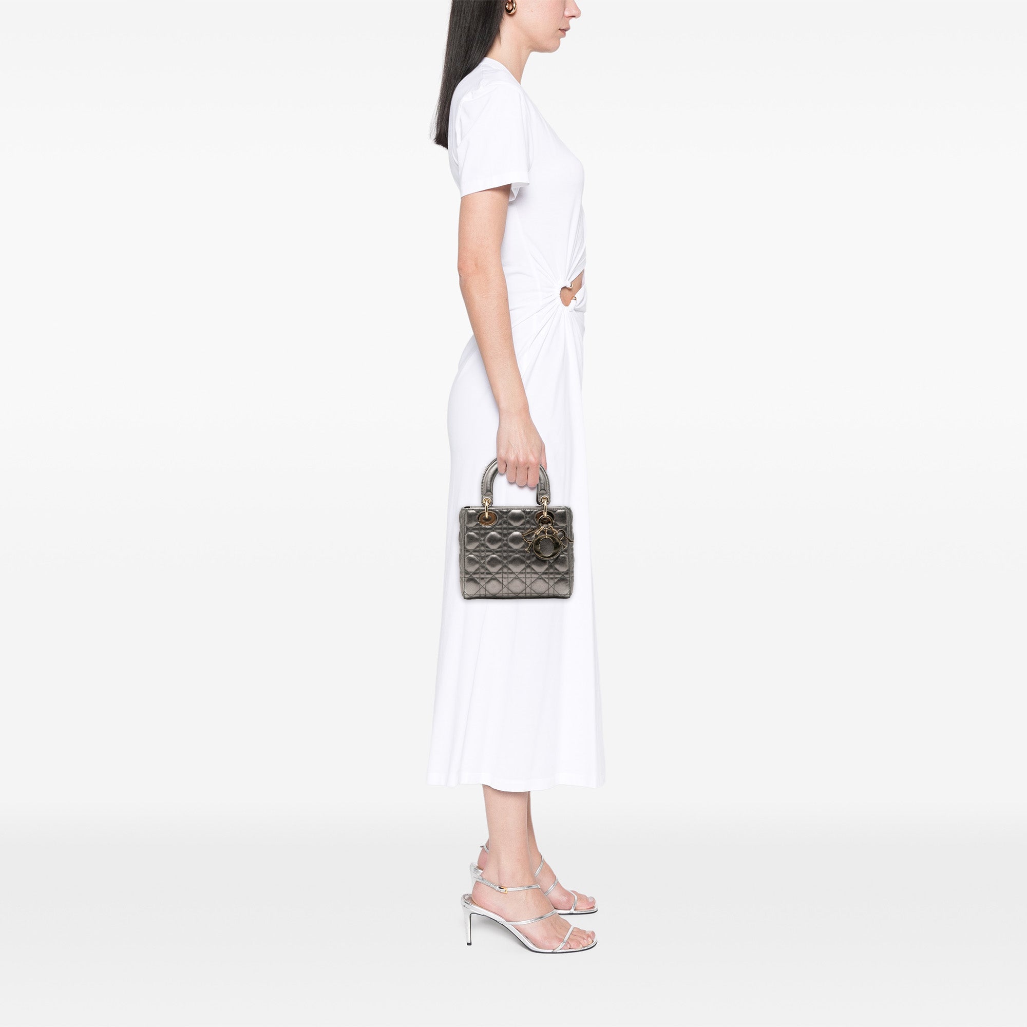 Dior Small Metallic Cuir d’agneau Cannage My ABCDior Lady Dior