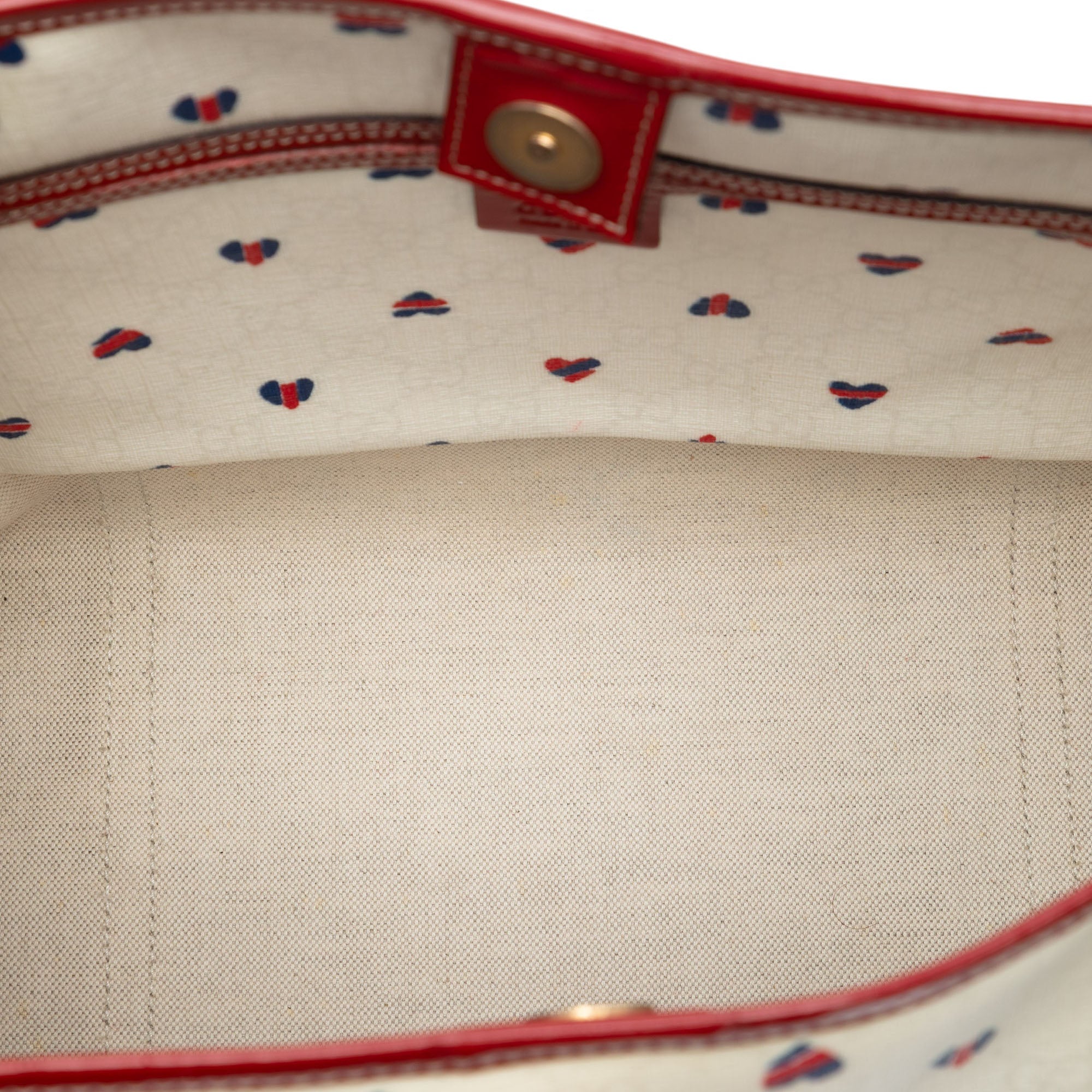 Gucci Medium GG Supreme Hearts Joy Cabas