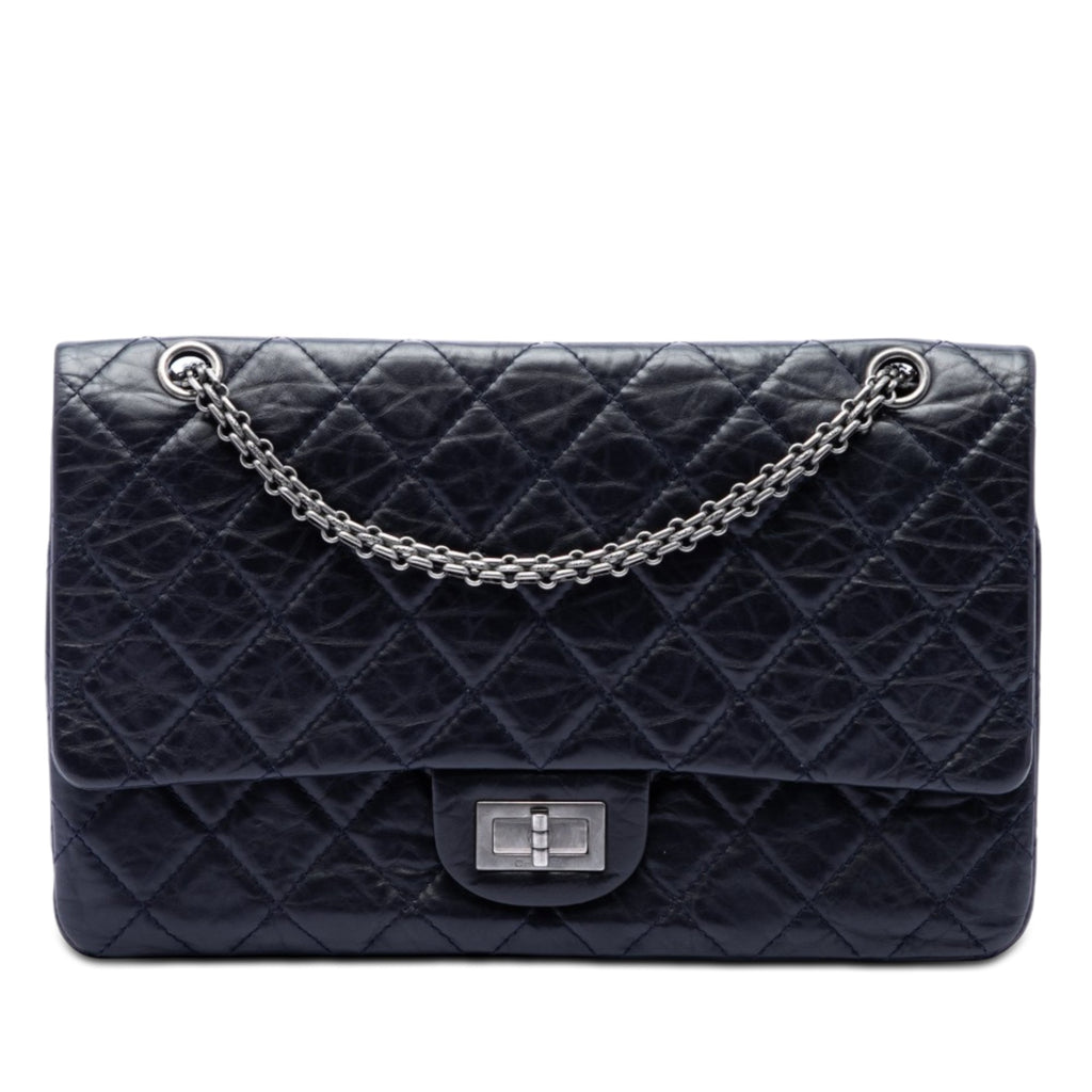 Chanel Matelassé vieilli Cuir de veau Reissue 2.55 Double rabat 227