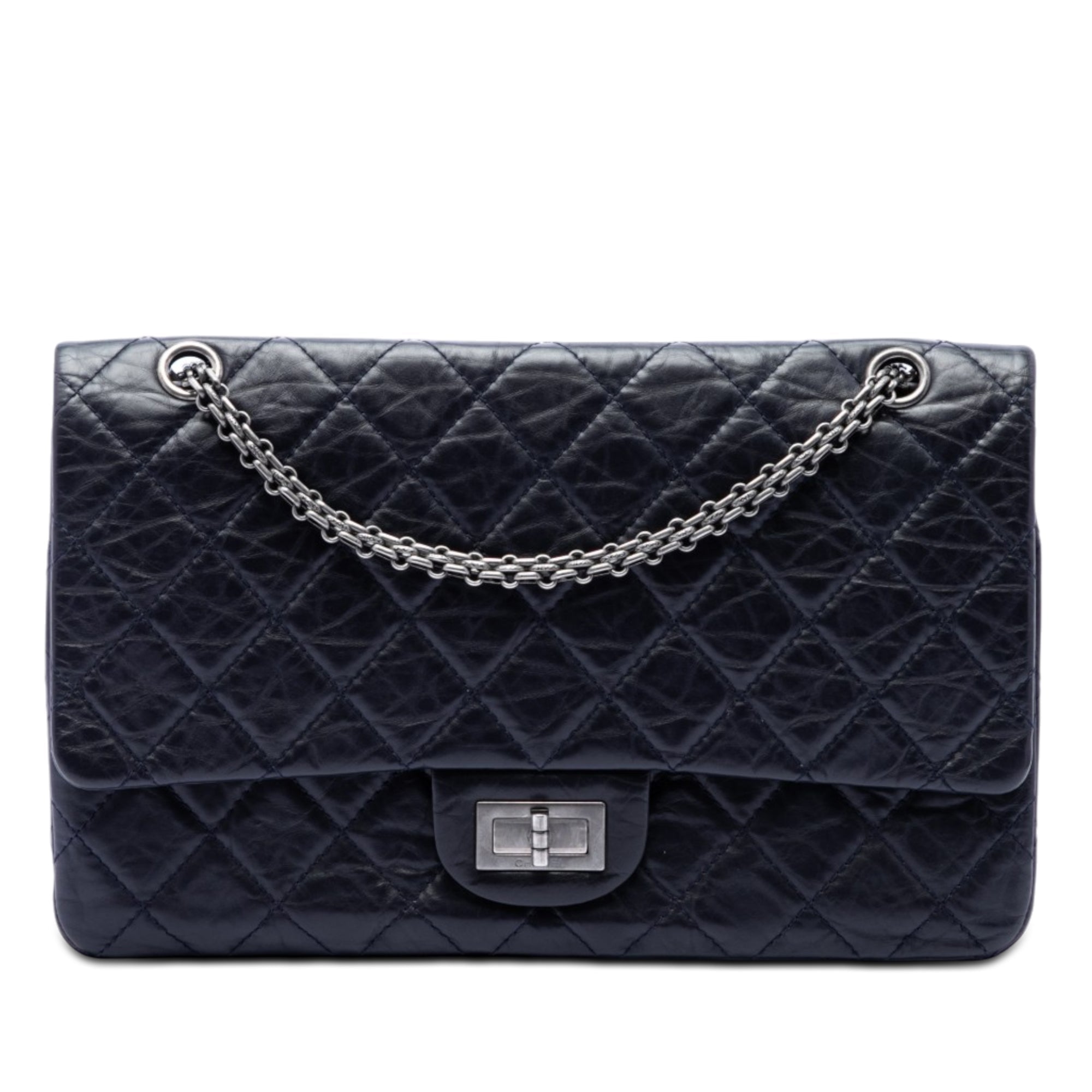 Chanel Matelassé vieilli Cuir de veau Reissue 2.55 Double rabat 227