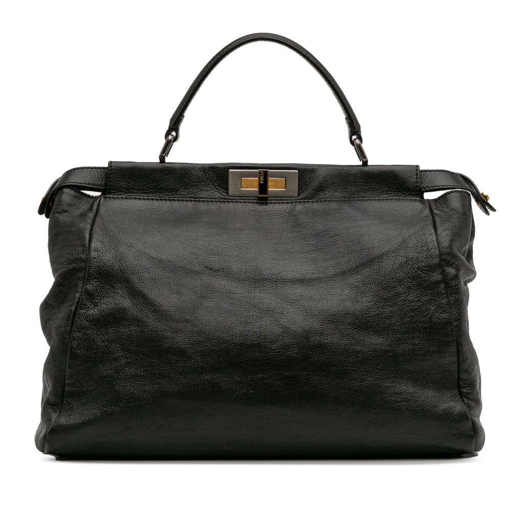 Fendi Large Cuir de chèvre Peekaboo Iconic Sac