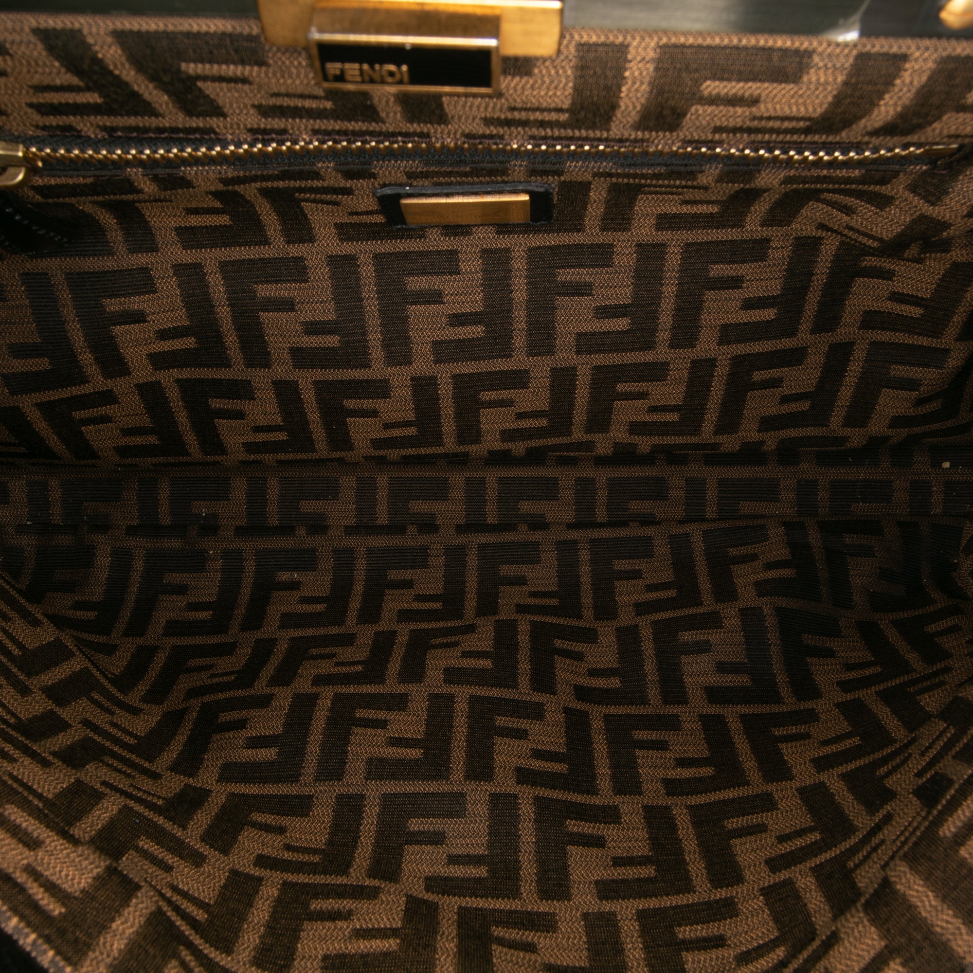 Fendi Large Cuir de chèvre Peekaboo Iconic Sac