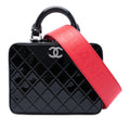 Chanel Small CC Matelassé Cuir verni Travel Kit Vanity