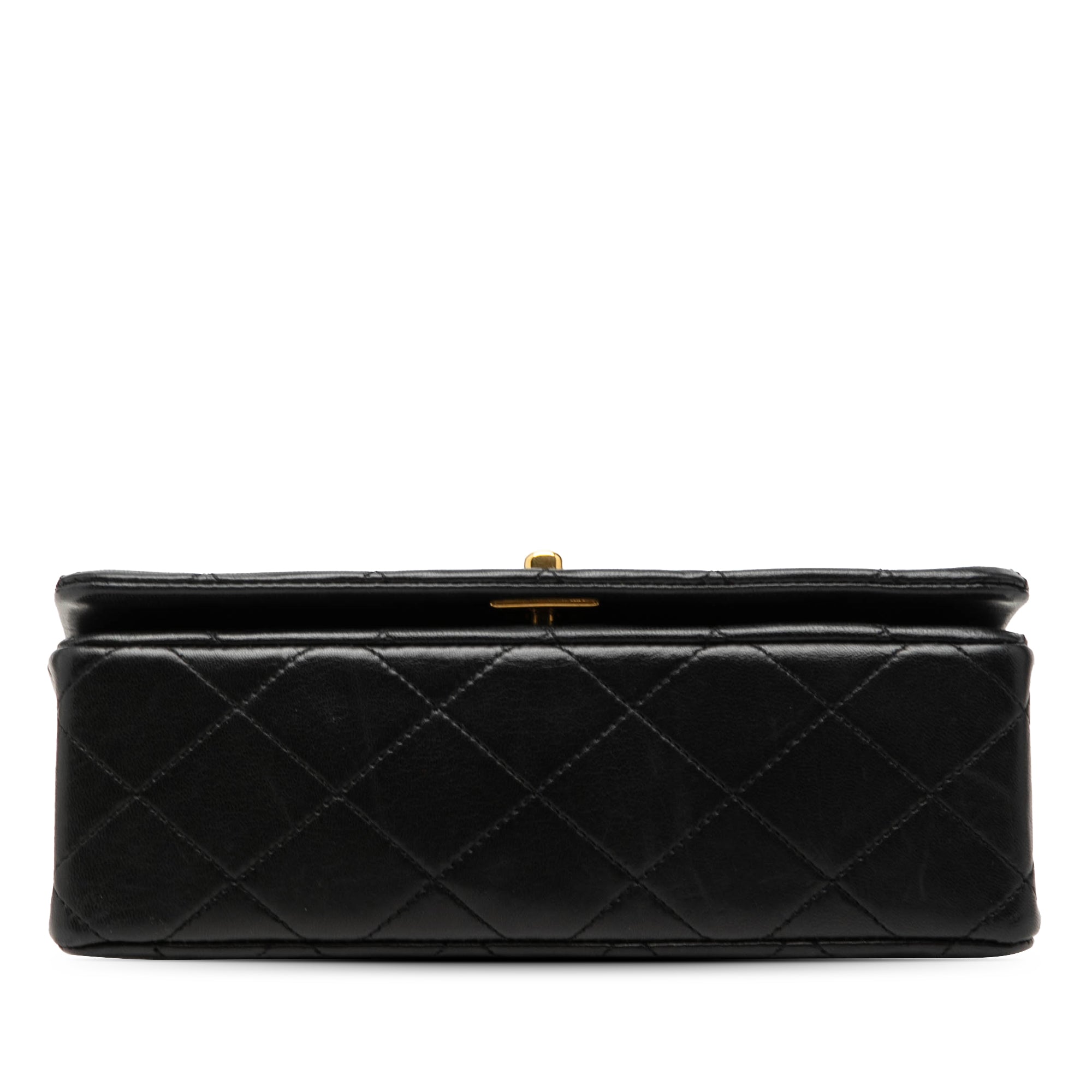 Chanel CC Matelassé Cuir d’agneau Turnlock Full Simple rabat