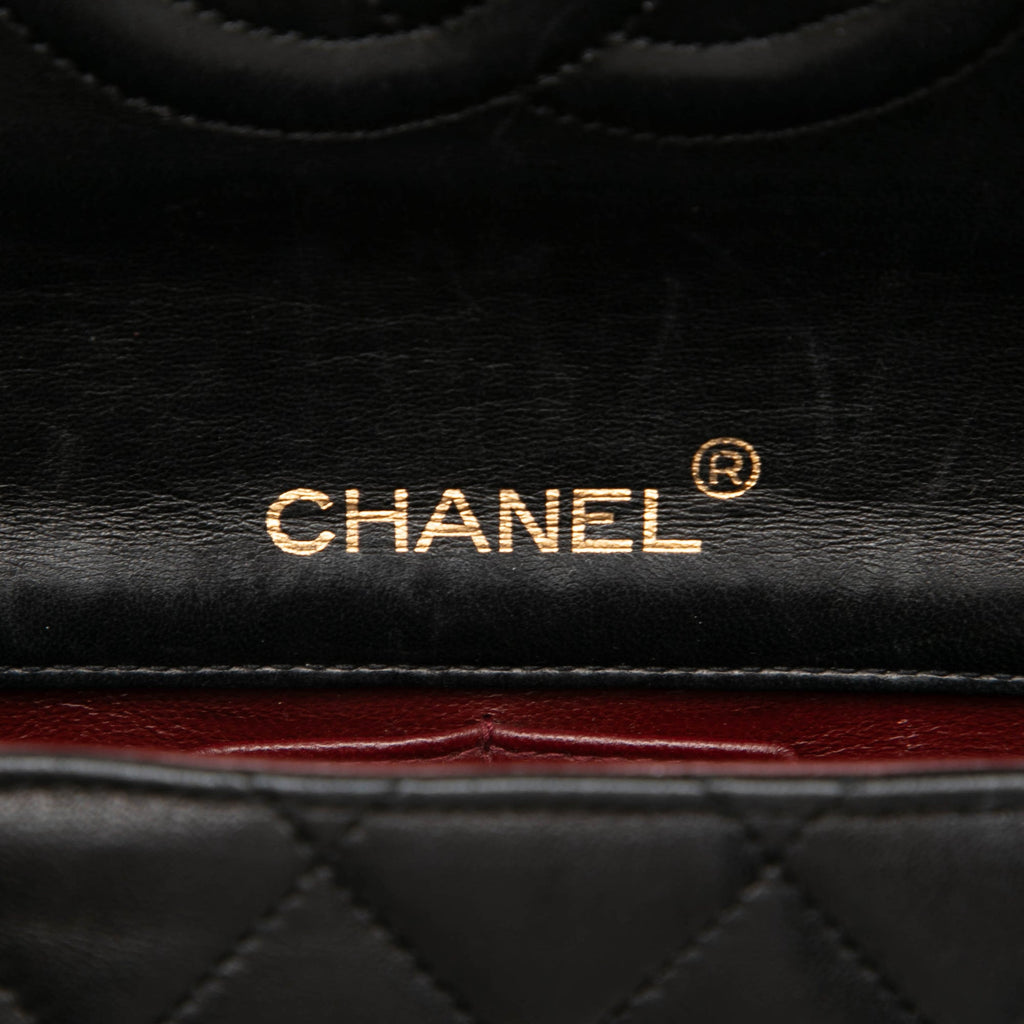 Chanel CC Matelassé Cuir d’agneau Turnlock Full Simple rabat