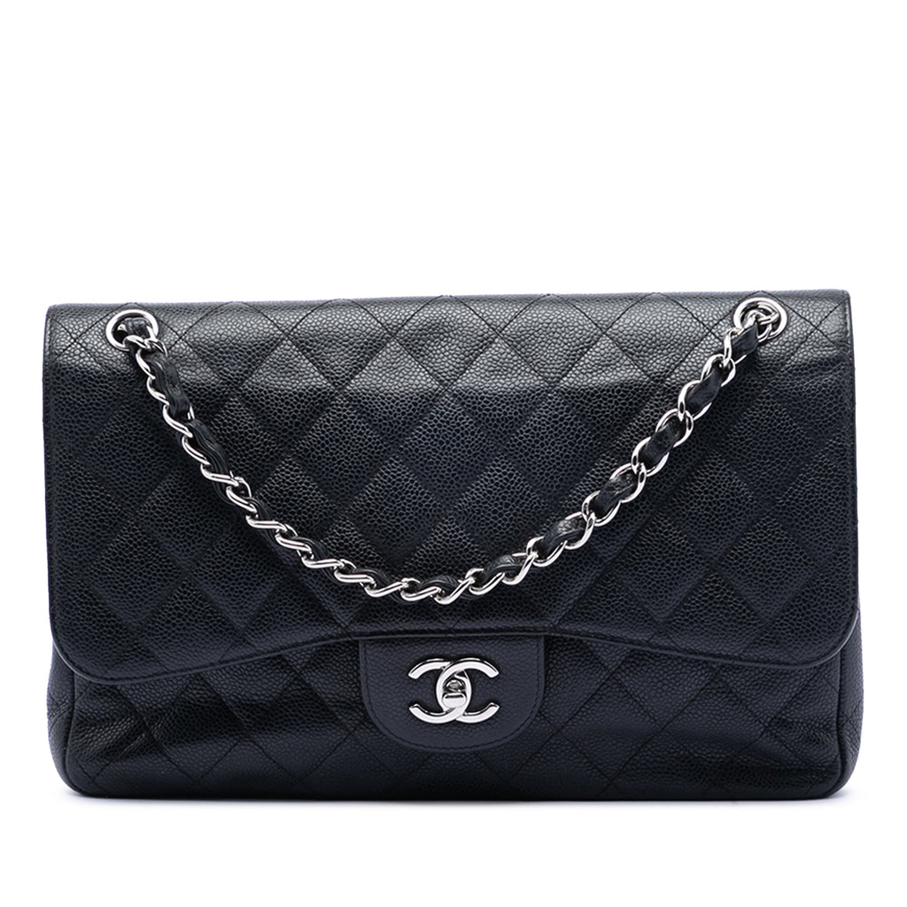 Chanel Jumbo Classic Caviar Double rabat