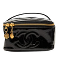 Chanel CC Cuir verni Vanity