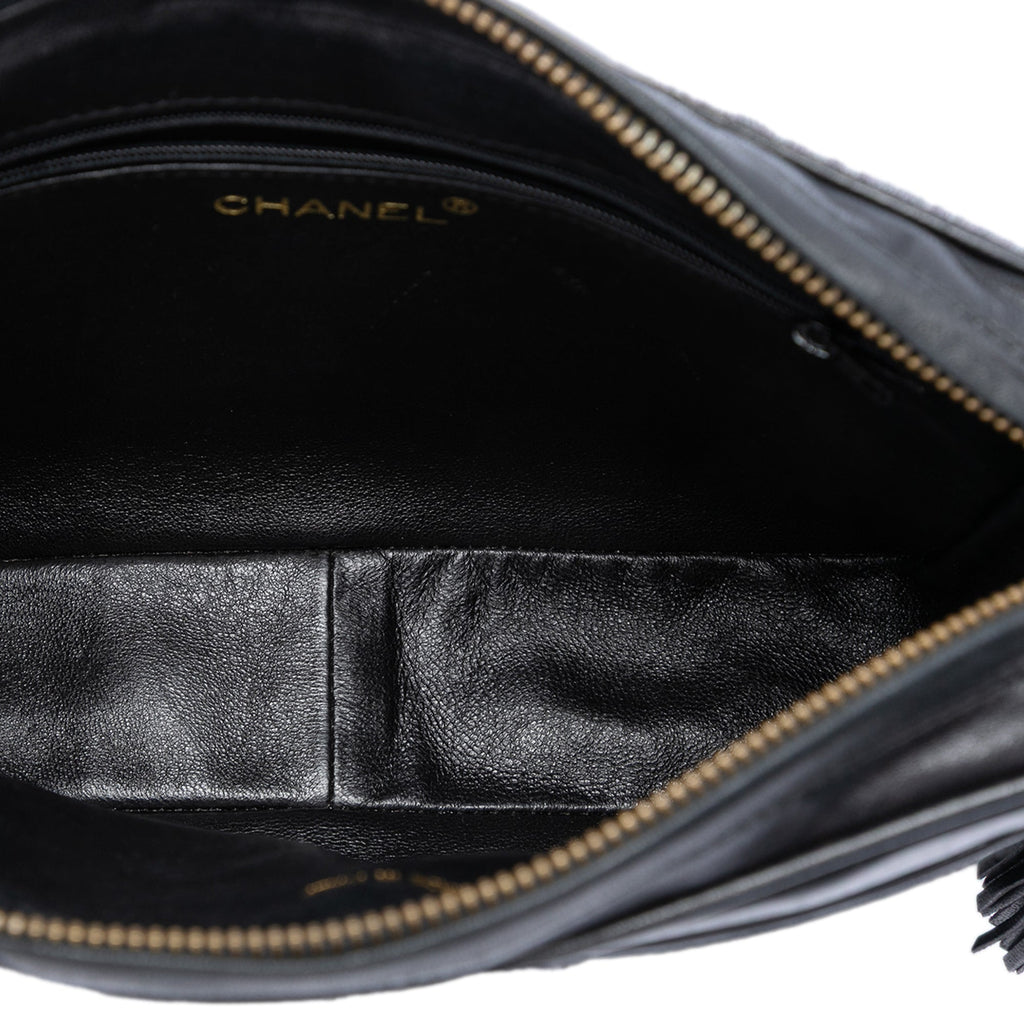 Chanel CC Ponyhair et Cuir Pompon Sac caméra