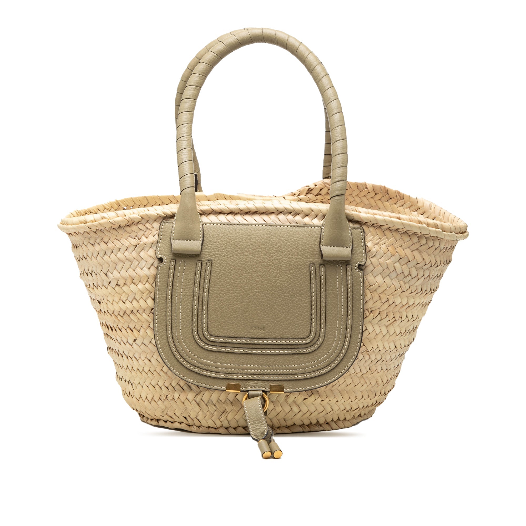 Chloé Medium Raffia Marcie Basket Cabas