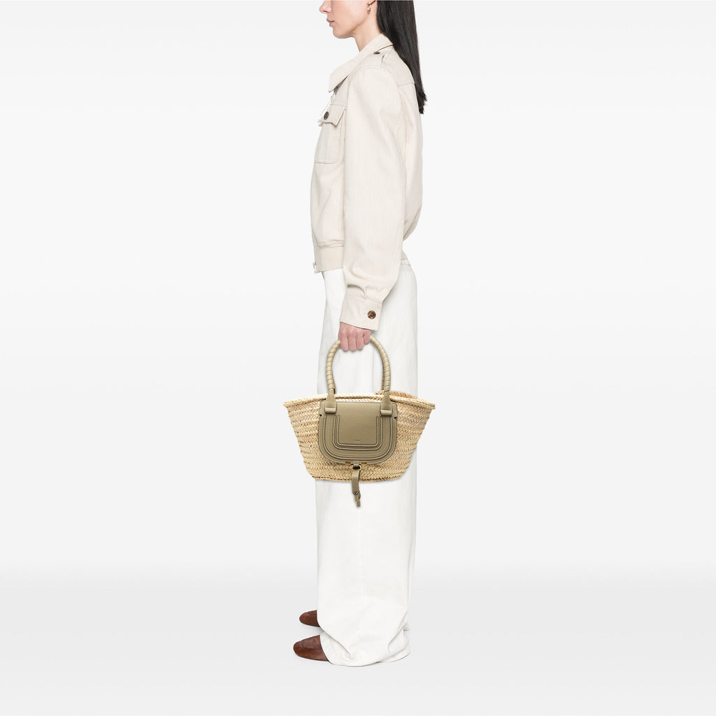 Chloé Medium Raffia Marcie Basket Cabas